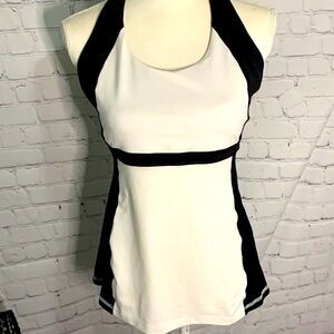 Lululemon Black White Racerback Athletic Tank S/M